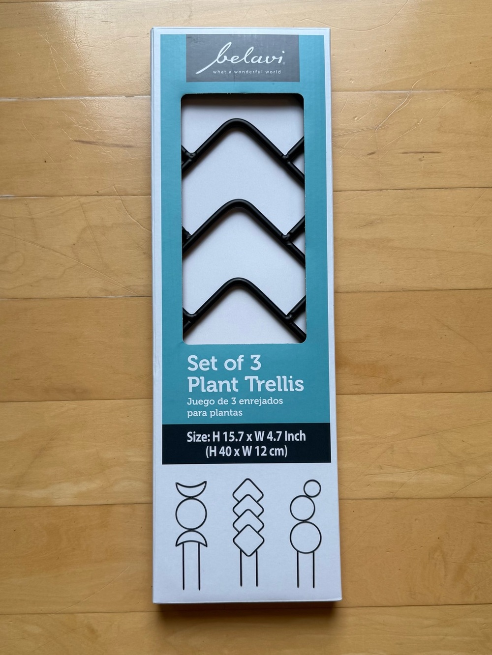 Plant Trellis - set of 3 - Garden / Gardener - House Plant Gardener - NWT